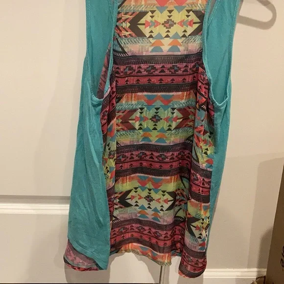 Iris & Navy Teal ELEPHANT 🐘 Tank Top - Picture 3 of 8